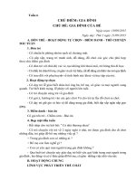 GIÁO án mầm NON CHỦ điểm GIA ĐÌNH, CHỦ đề GIA ĐÌNH CỦA BÉ