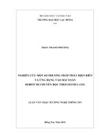 NGHIÊN CỨU MỘT SỐ PHƯƠNG PHÁP PHÁT HIỆN BIÊN VÀ ỨNG DỤNG VÀO BÀI TOÁN ROBOT DI CHUYỂN DỌC THEO HÀNH LANG