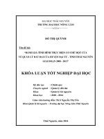 Đánh Giá Tình Hình Thực Hiện Cơ Chế Một Cửa Về Quản Lý Đất Đai Của Huyện Đại Từ - Tỉnh Thái Nguyên Giai Đoạn 2008 - 2013