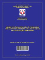 Nghiên cứu ảnh hưởng của tải trọng động đến an toàn chuyển động của loại xe khách khi chuyển động trên đường 