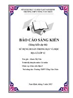 Sử dụng di sản trong dạy và học môn địa lí lớp 12 