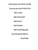 giáo án mầm non chủ đề   giai đình