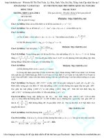 Đề thi thử môn Toán 2016 THPT Cao Lãnh 2, Đồng Tháp có đáp án chi tiết