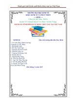 Bài tiểu luận đánh giá tình hình xuất khẩu thủy sản tại việt nam 