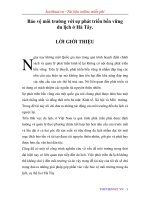 Bảo vệ môi trường với sự phát triển bền vững du lịch ở hà tây