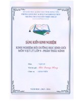 skkn kinh nghiệm bồi dưỡng học sinh giỏi môn vật lý 9  phần thấu kính  