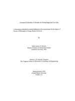 Automated generation of metadata for mining image and text data