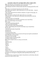 Giải đề cương ôn tập HKII môn công nghệ 8 