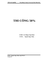 đồ án tn xây dựng THI CÔNG 50% 
