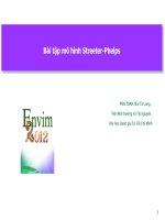 Bài tập mô hình streeter phelps 