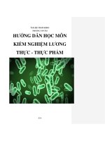 Đề cương ôn kiểm nghiệm lương thực thực phẩm