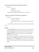 Một số đề thi ielts speaking và đáp án band 9