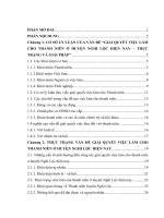 giải quyết việc làm cho thanh niên ở huyện nghi lộc tỉnh nghệ an hiện nay  thực trạng và giải pháp Khoá luận tốt nghiệp đại học
