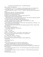 CHUYÊN đề tốc độ PHẢN ỨNG