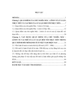 Quan điểm của chủ nghĩa mác lênin về vai trò của lý luận đối với thực tiễn và sự vận dụng quan điểm đó trong quá trình đổi mới kinh tế ở việt nam hiện nay