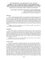 NGHIÊN cứu CHẤT LƯỢNG sản PHẨM vật LIỆU hợp KIM CHỊU NHIỆT DZ125L CHẾ tạo bởi CÔNG NGHỆ tạo HÌNH BẰNG TIA LASER 