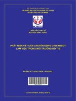 Phát hiện vật cản chuyển động cho robot làm việc trong môi trường đô thị