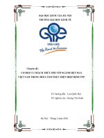 cơ hội và thách thức của ngành dệt may Việt Nam ttrong bối cảnh TPP