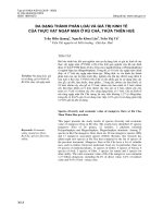 ĐA DẠNG THÀNH PHẦN LOÀI VÀ GIÁ TRỊ KINH TẾ CỦA THỰC VẬT NGẬP MẶN Ở RÚ CHÁ, THỪA THIÊN HUẾ