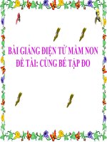Bài giảng điện tử đề tài Cùng bé tập đo