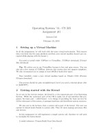 assignment Operating Systems ’14  CS 323 Assignment 1