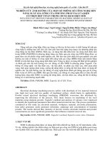 NGHIÊN cứu ẢNH HƯỞNG của một số THÔNG số CÔNG NGHỆ đến NĂNG SUẤT GIA CÔNG của PHƯƠNG PHÁP TIA lửa điện có TRỘN bột TITAN TRONG DUNG DỊCH điện môi 