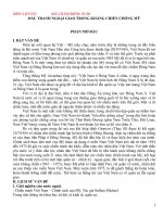 ĐẤU TRANH NGOẠI GIAO TRONG KHÁNG CHIẾN CHỐNG mỹ 