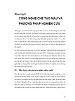 CÔNG NGHỆ CHẾ TẠO MẪU VÀ PHƯƠNG PHÁP NGHIÊN CỨU