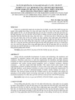 NGHIÊN cứu xác ĐỊNH độ CỨNG lớp PHỦ bột hợp KIM 67ni18cr5si4b lên bề mặt CHI TIẾT TRỤC THÉP c45 bị mòn BẰNG PHƯƠNG PHÁP PHUN NHIỆT KHÍ HVOF 