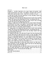 Hiệu quả tuyên truyền của Mặt trận Tổ quốc cấp huyện về Cuộc vận động “Người Việt Nam ưu tiên dùng hàng Việt Nam” trên địa bàn Hà Nội hiện nay