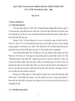 MẶT TRẬN NGOẠI GIAO TRONG KHÁNG CHIẾN CHỐNG mỹ cứu nước GIAI đoạn 1954 – 1960  