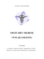THUỐC điều TRỊ BỆNH VÙNG QUANH RĂNG  