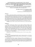 NGHIÊN cứu độ bám DÍNH lớp PHỦ bột hợp KIM 67ni18cr5si4b lên bề mặt CHI TIẾT TRỤC THÉP c45 bị mòn BẰNG PHƯƠNG PHÁP PHUN NHIỆT KHÍ HVOF 