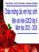 Giáo dục công dân 9:  Bài Tự chủ