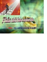 Tiểu luận môn tài chính doanh nghiệp phân tích tài chính công ty CP kinh đô và công ty CP bibica 