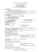 Giáo án lớp 1 tuần 2, năm học mới