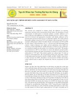 XÂY DỰNG QUY TRÌNH CHẾ BIẾN nước GIẢI KHÁT từ bắp cải tím 