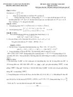Đề thi thử THPT quốc gia, ôn thi đại học tham khảo (46) 