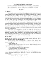 Lựa chọn vấn đề dạy chuyên sâu cho học sinh giỏi môn lịch sử khi giảng dạy chuyên đề “quan hệquốc tếtừsau chiến tranh thếgiới thứ hai 