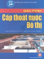GIÁO TRÌNH CẤP THOÁT NƯỚC ĐÔ THỊ