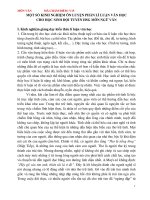 MỘT số KINH NGHIỆM ôn LUYỆN PHẦN lí LUẬN văn  cọc CHO học  SINH   đội TUYỂN HSG môn NGỮ văn  