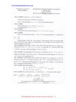 Đề thi thử kỳ thi trung học phổ thông quốc gia môn toán  có đáp án