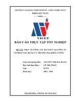 Báo cáo thực tập tốt nghiệp thực tế công tác kế toán tại công ty cổ phần xây dựng và thương mại kiên cường 
