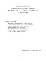 dân số và sự phát triển dân số của nước ta