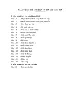 Các biểu mẫu văn phòng và phương pháp trình bày văn bản