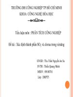 xác định thành phần SO3 va clorua trong ximăng