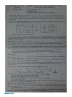 Đề thi vào lớp 10 môn Hóa học (chuyên) -THPT chuyên Lê Quý Đôn, Bình Định 2016-2017