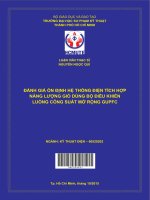 ĐÁNH GIÁ ổn ĐỊNH hệ THỐNG điện TÍCH hợp NĂNG LƯỢNG GIÓ DÙNG bộ điều KHIỂN LUỒNG CÔNG SUẤT mở RỘNG GUPFC 