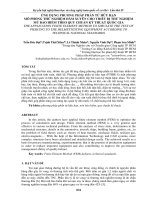 ỨNG DỤNG PHƯƠNG PHÁP PHẦN tử hữu hạn mô PHỎNG THỬ NGHIỆM đâm XUYÊN CHO THIẾT bị THỬ NGHIỆM mũ bảo HIỂM THEO QUY CHUẨN kỹ THUẬT QUỐC GIA 