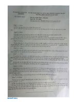 Đề thi vào lớp 10 môn Sinh học (chuyên) -THPT chuyên Lê Quý Đôn, Bình Định 2016-2017